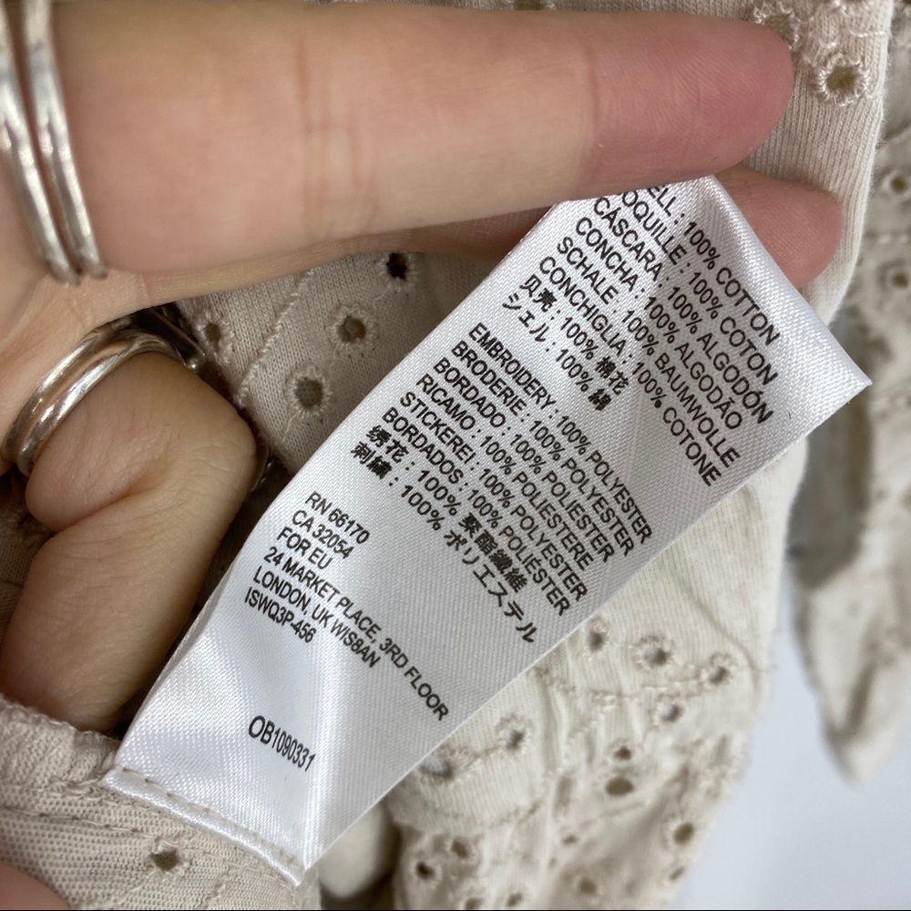 Free people cream eyelet coverall jumpsuit - Picture 9 of 9